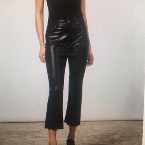 Zara faux leather pants- -Dreed Trousers